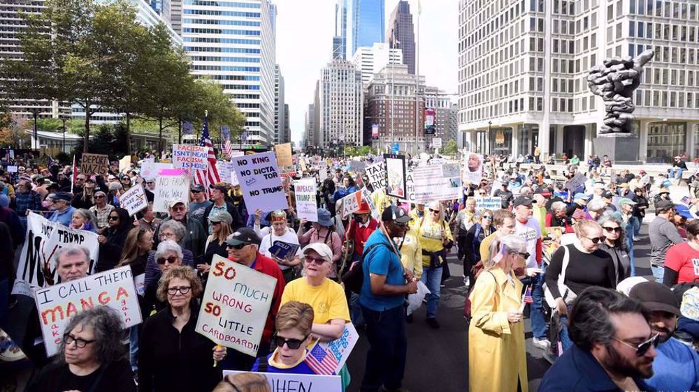 US protesters stage nationwide ‘No Kings’ rallies against Trump's monarch-like conduct
