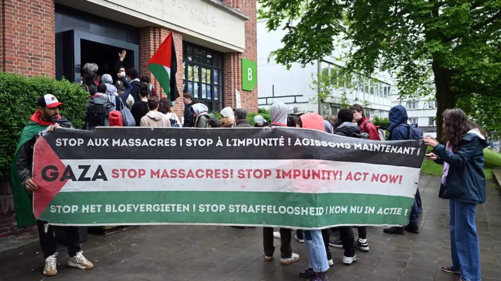 Belgique: grève nationale et étudiante en soutien à la Palestine 
