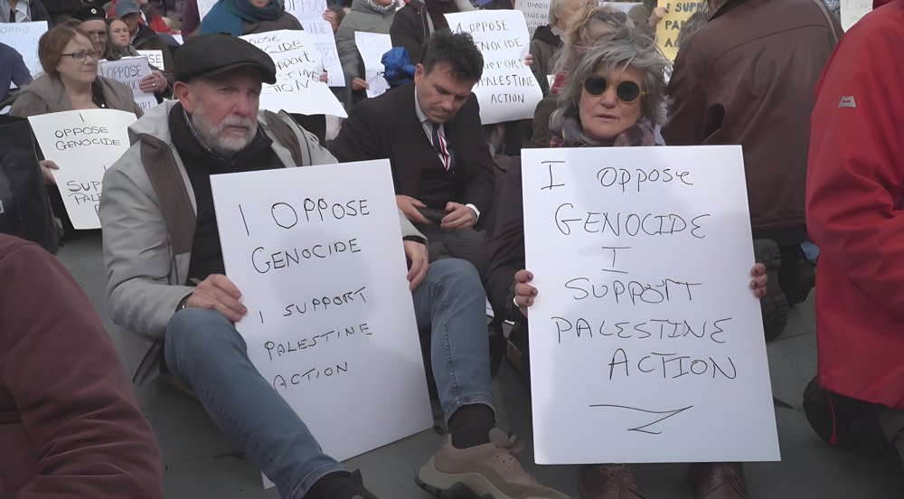 Britons gather in London to demand govt. drop ban on Palestine Action group