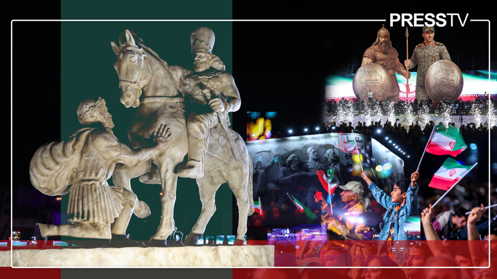 Statue de Shapur Ier à Téhéran, hommage à l'esprit inébranlable de la nation iranienne