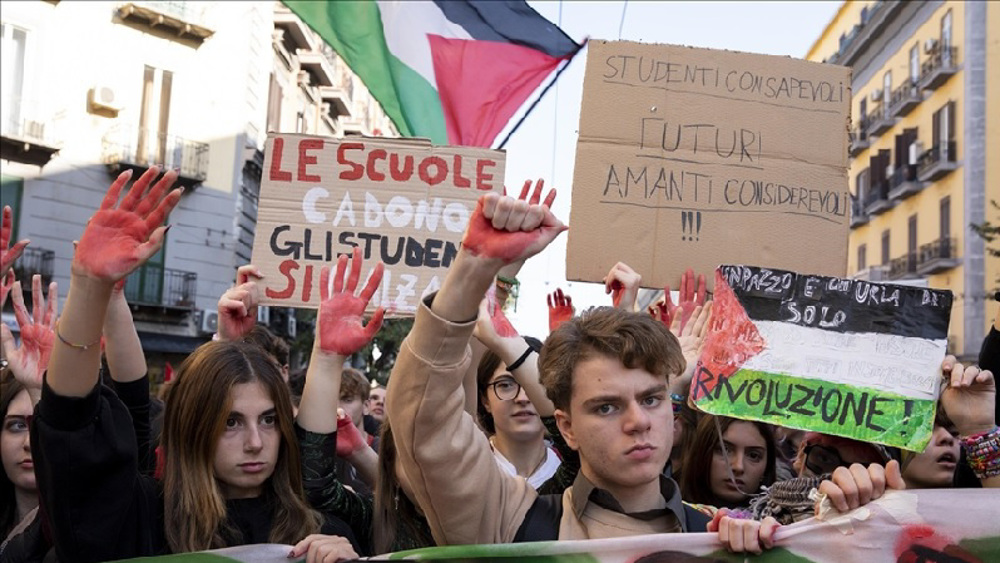 National strike by Italian students