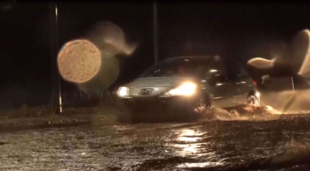 Flood warnings issued as Storm Claudia batters UK
