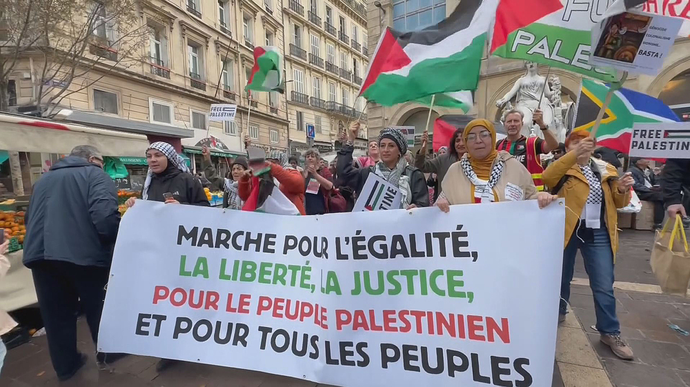 Palestine solidarity march sets off from Marseille toward Paris