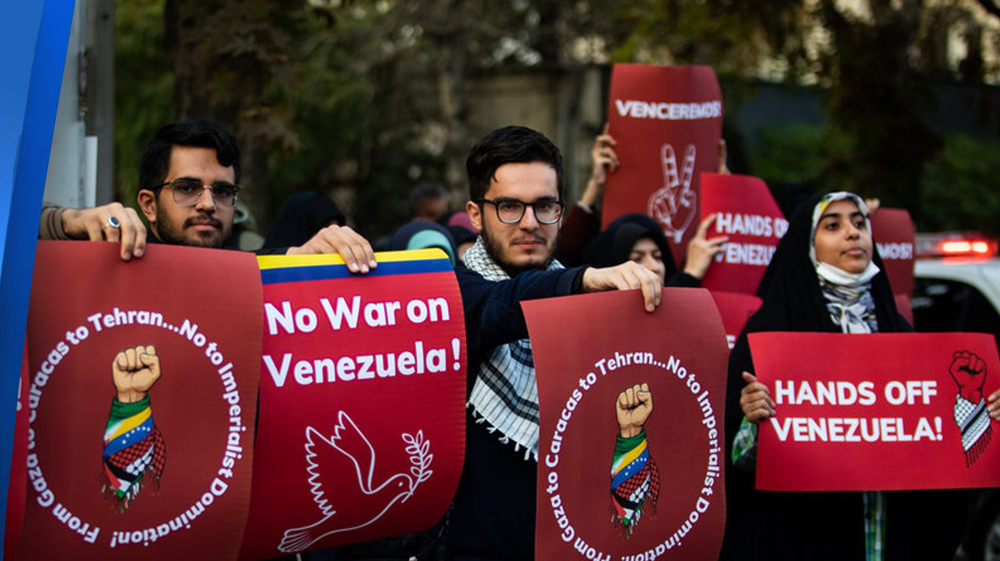 Iranian students express solidarity with Venezuelans in face of US aggression