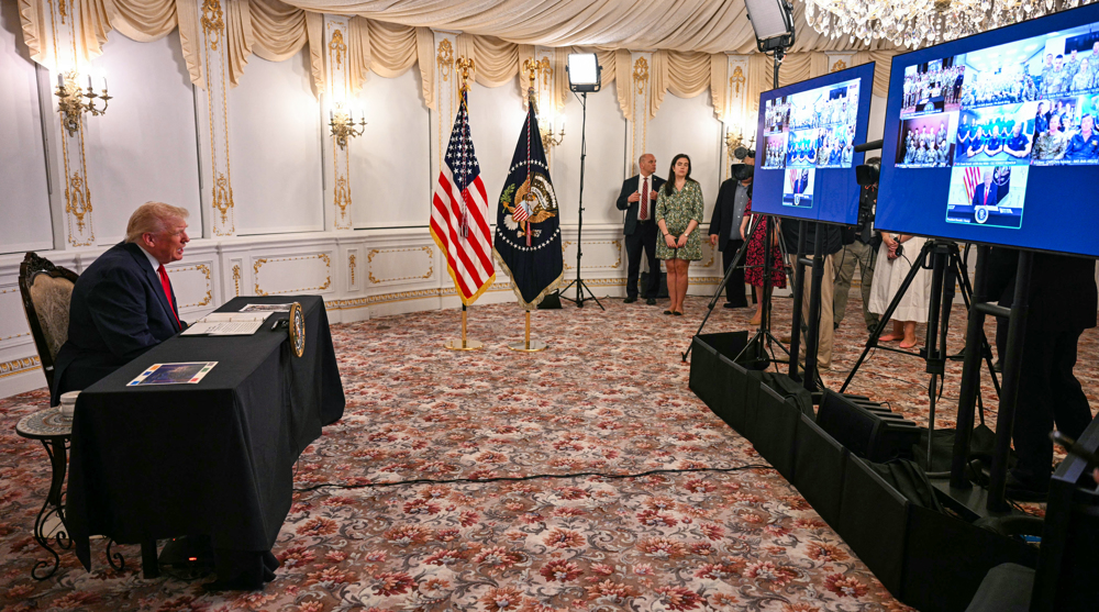 Trump says Venezuela airspace 'closed' amid threats of military action