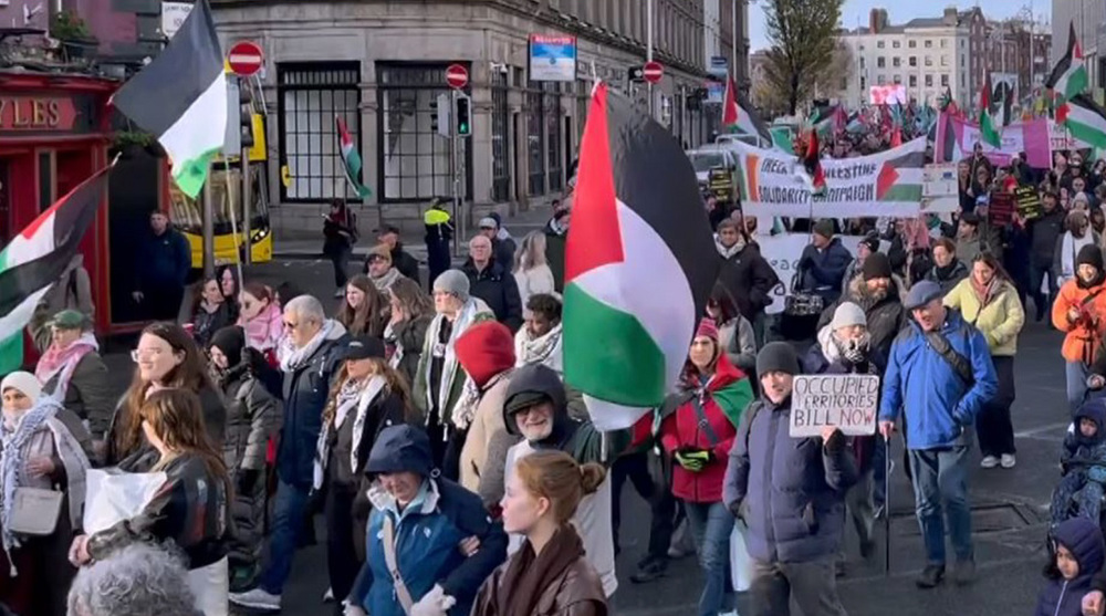 Thousands in Dublin demand action against Israeli regime