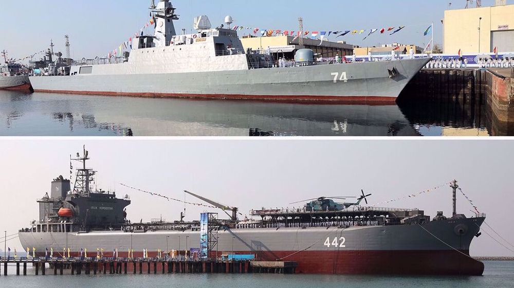 Iran Navy takes delivery of homegrown forward base ship, overhauled destroyer