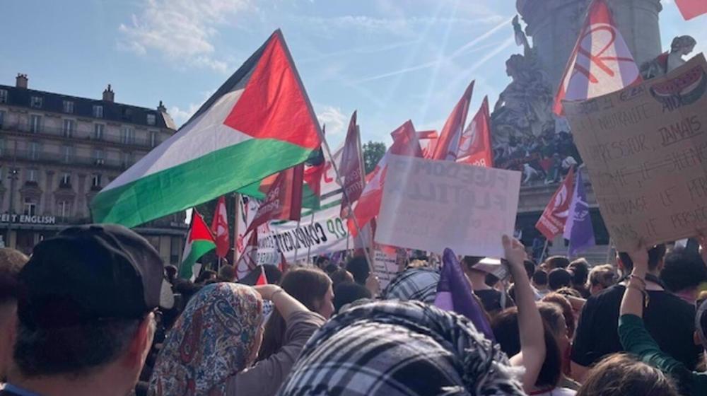 France: rassemblement contre la répression du soutien à la Palestine à Bordeaux