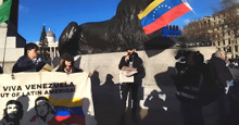 No war for oil: Londoners protest US bullying Venezuela