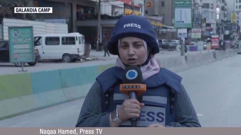 Correspondante de Press TV blessée par l'armée israélienne en Cisjordanie