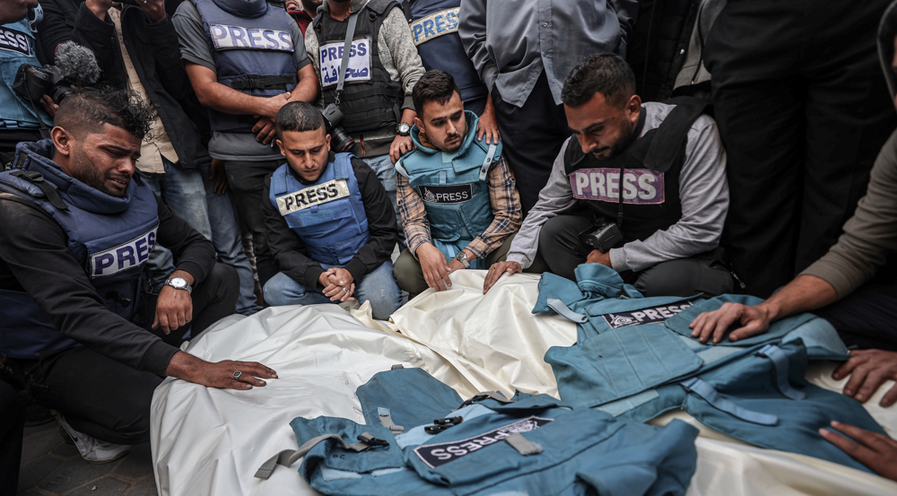  Israeli forces killed 7 Palestinian journalists in Gaza in Jan.: Media group