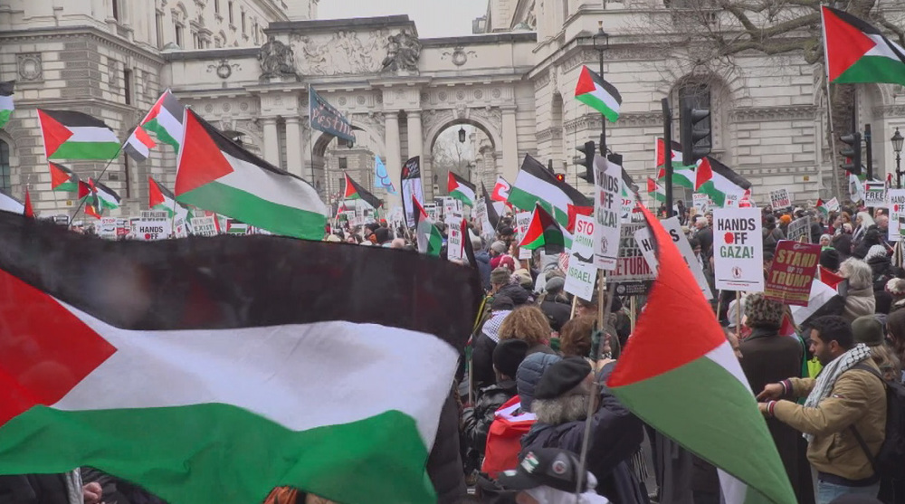 London demo condemns Trump's Gaza ethnic cleansing plans