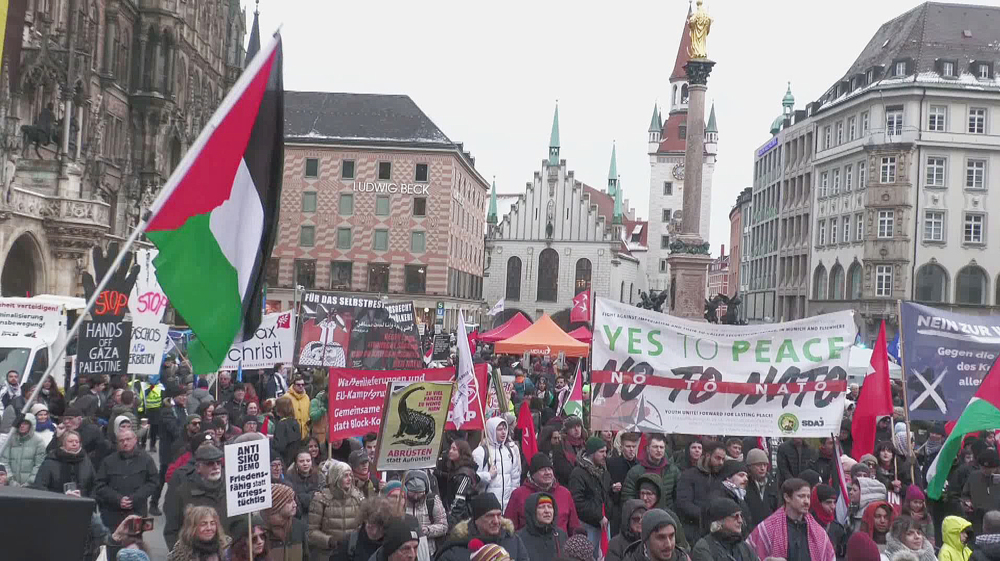 Mass anti-NATO demonstration held in Munich