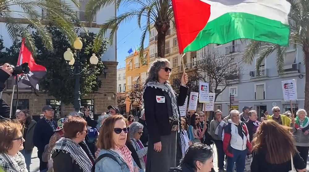 Spaniards fill streets of Cádiz in solidarity with Palestine