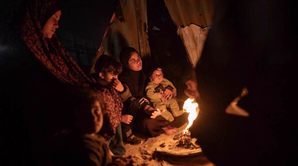 Six Gaza children, including newborn girl, die of cold weather as Israel blocks aid