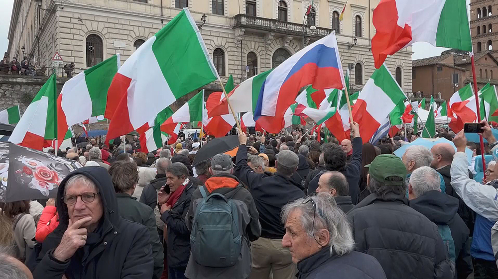 Two anti-EU demonstrations staged in Rome