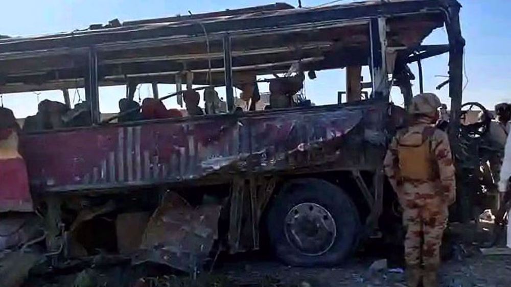 Iran condemns terror attack on military bus in southwestern Pakistan