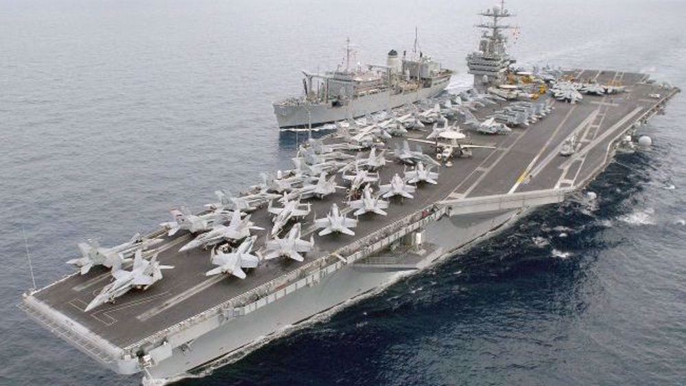 Yemeni forces attack US aircraft carrier for third time in 48 hours