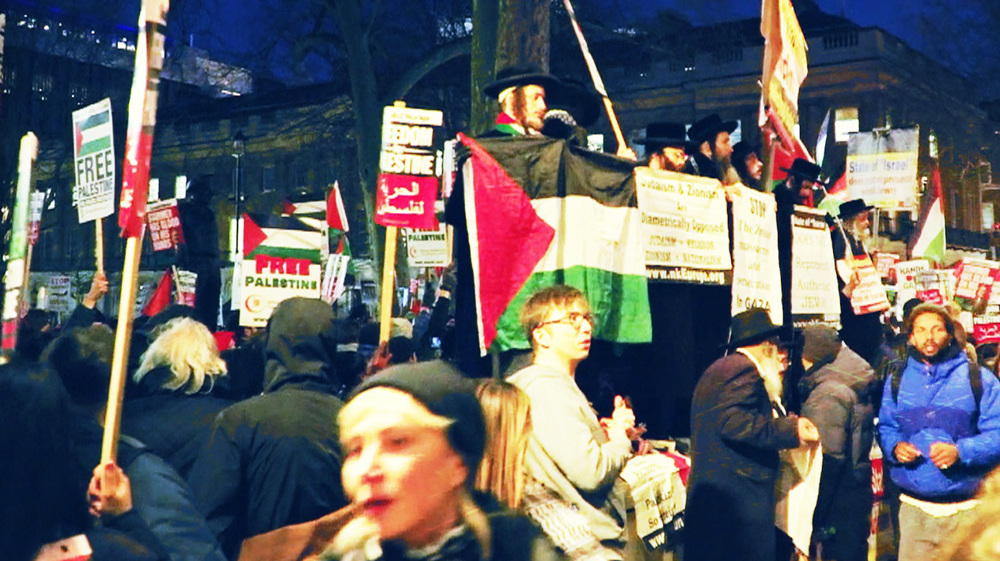 London protesters condemn continued UK support for Israeli regime