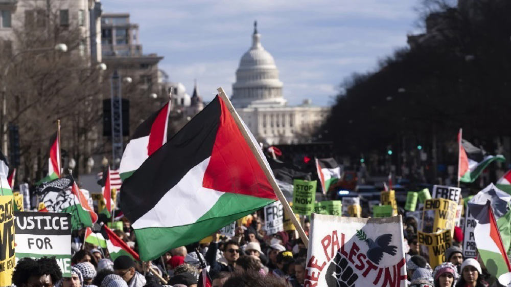 Washington Gaza genocide protest convenes at White House