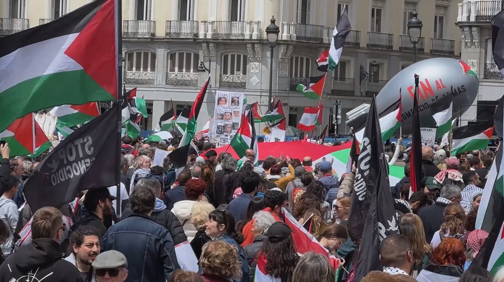 Madrid mobilizes against genocide of Palestinians