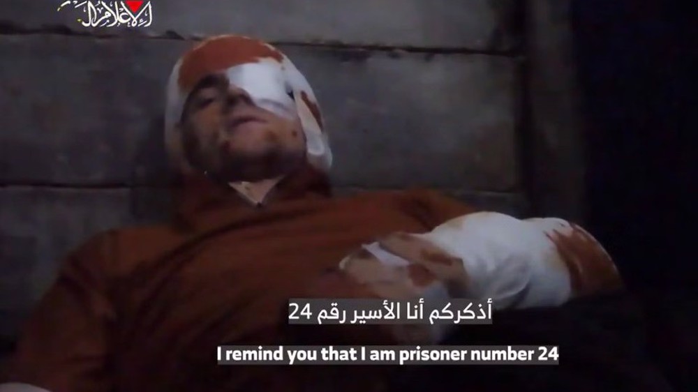 Hamas releases video of wounded captive who says ‘escaped death’ after Israeli strike