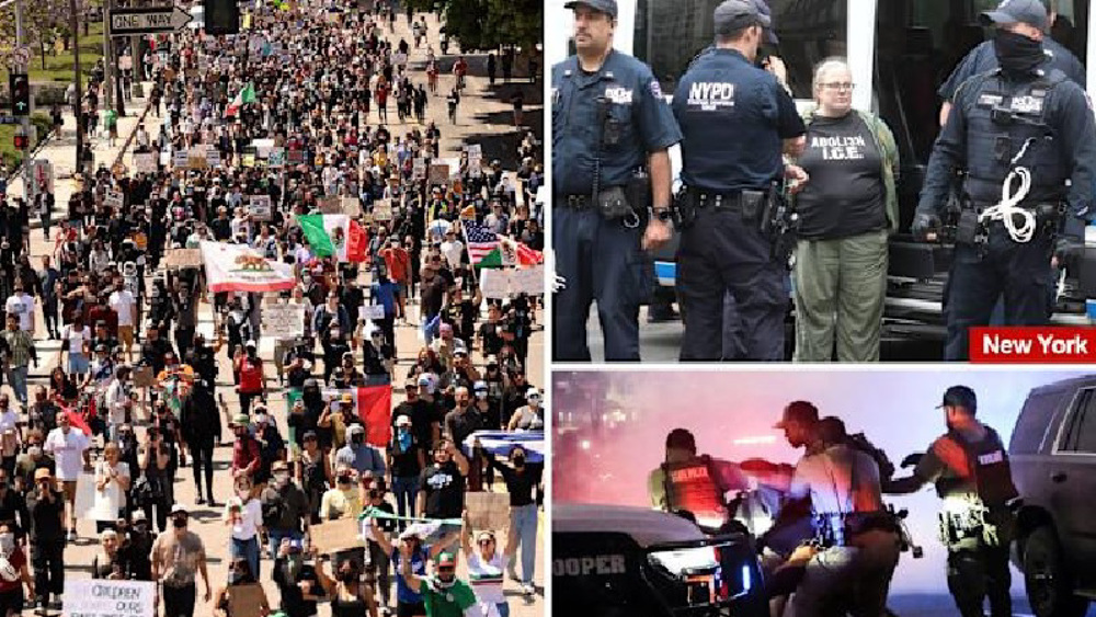 ICE protests spread to NY