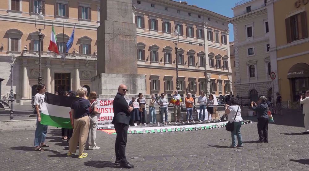 Italian protesters demand suspension of military MOU with Israel