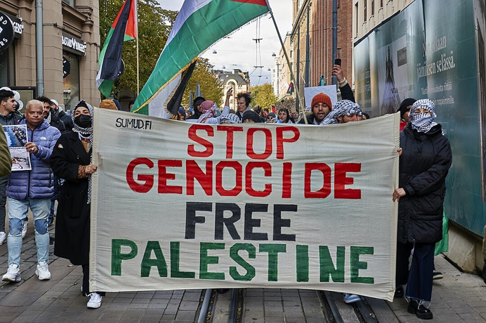 Pro-Palestine protest in Birmingham