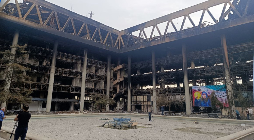 Foreign ambassadors to Tehran visit IRIB building struck by Israel