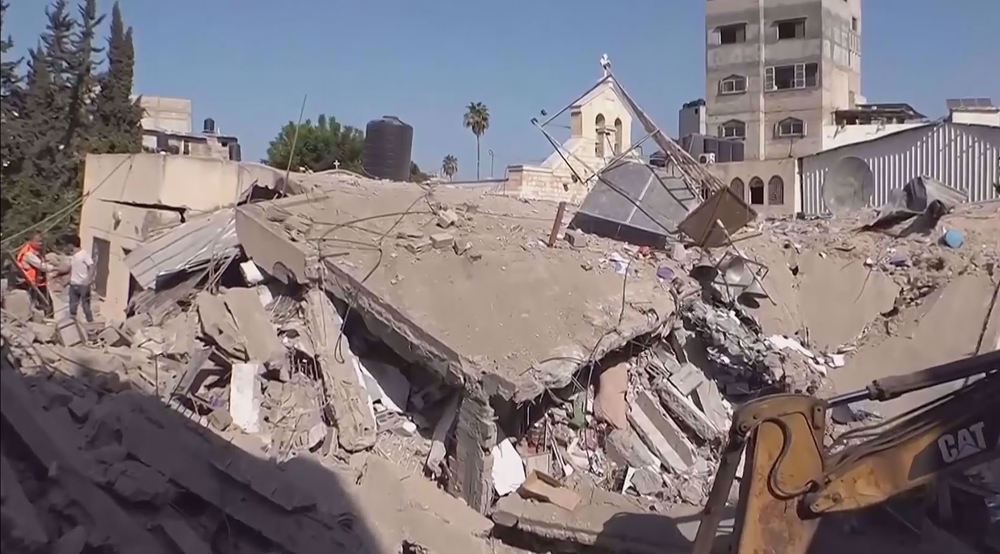 Israel strikes Gaza’s only Catholic church, killing worshippers