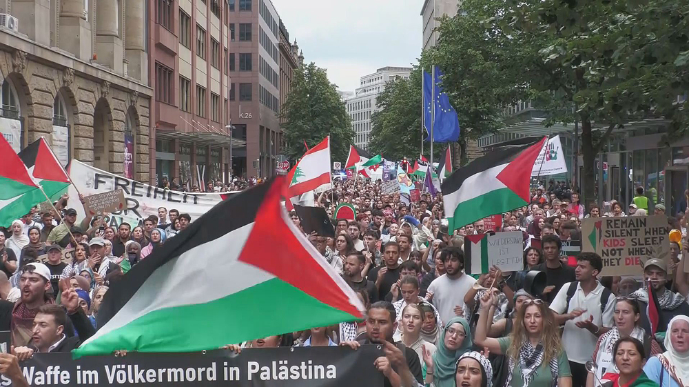 Mass protests held in Germany in solidarity with Gaza 