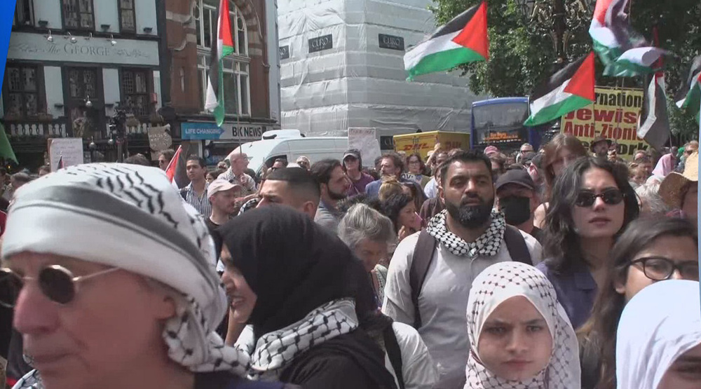 Hundreds rally outside London High Court to oppose Palestine Action terror designation