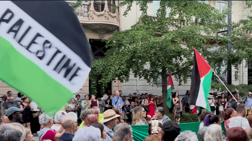 Granada rises in solidarity with Gaza with powerful pot-banging protest