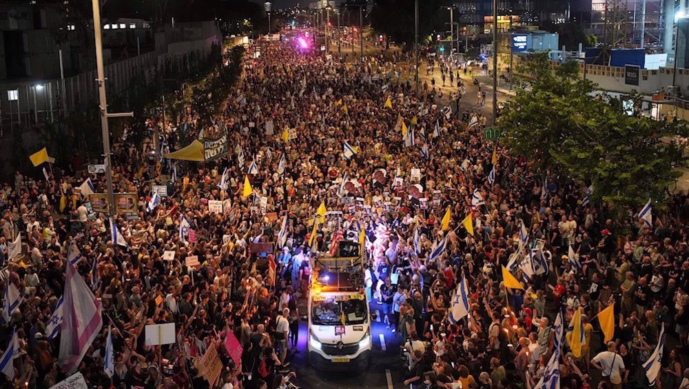 Manifestation à Tel-Aviv contre le plan d’occupation de Gaza