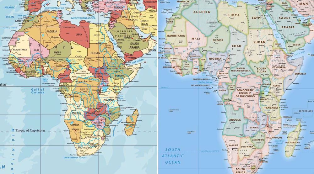 Carte réelle de l’Afrique, un pas vers la réparation des dommages coloniaux