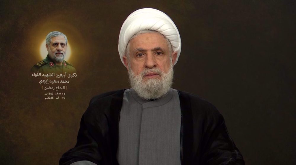 Hezbollah leader rejects disarmament, urges prioritizing Israeli aggression