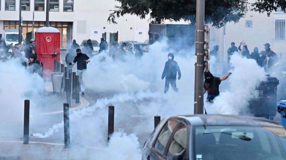 French police clash with ‘Block Everything’ protesters
