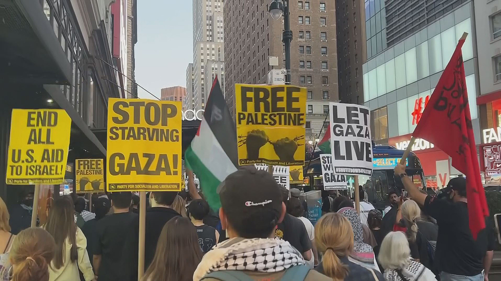 New York demonstration against continuous Gaza genocide