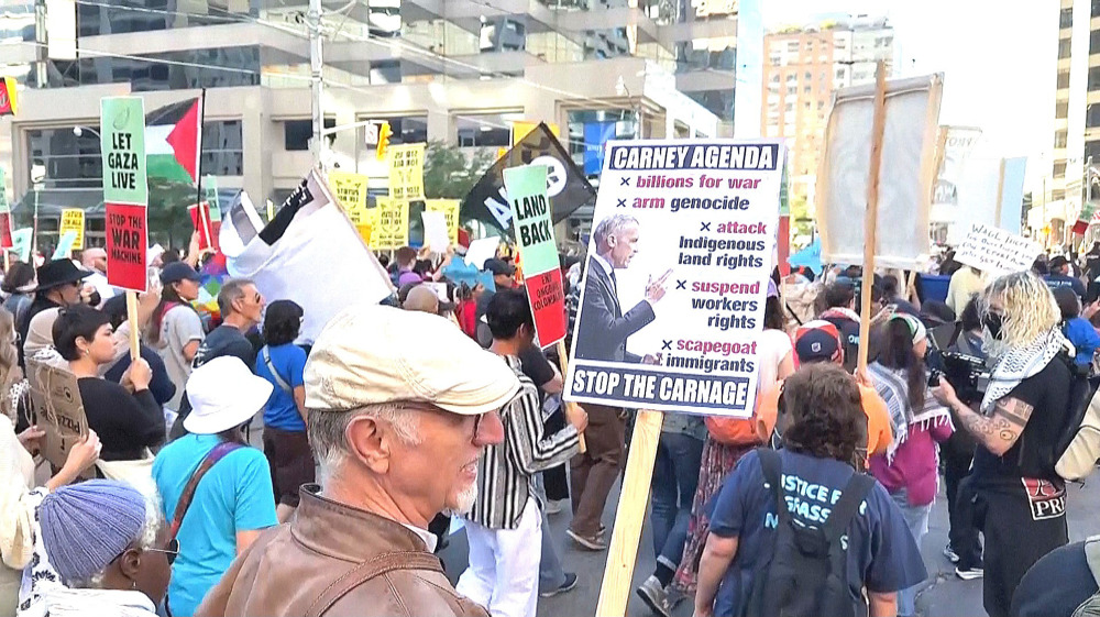 Canadians protest PM Carney on migrants, climate, Palestine, indigenous rights
