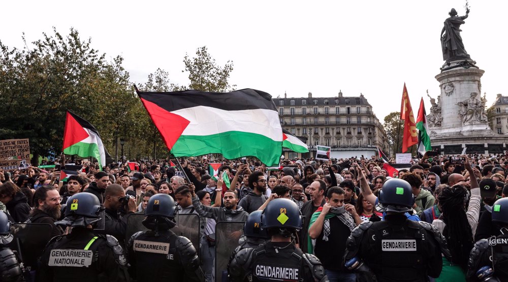 France-Paris-Pro-Palestine rally