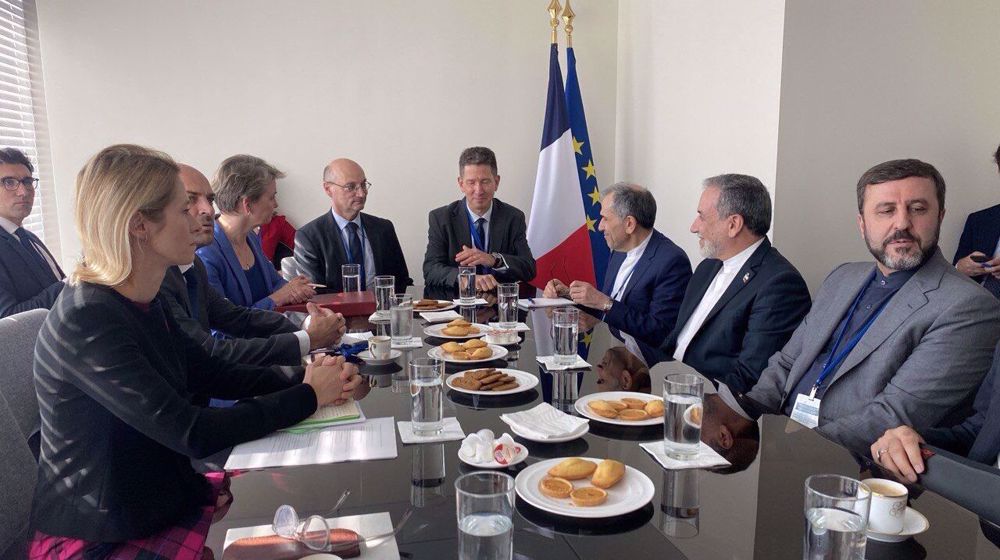 Le ministre iranien des A.E. s’est entretenu à New York avec ses homologues français, allemand et br