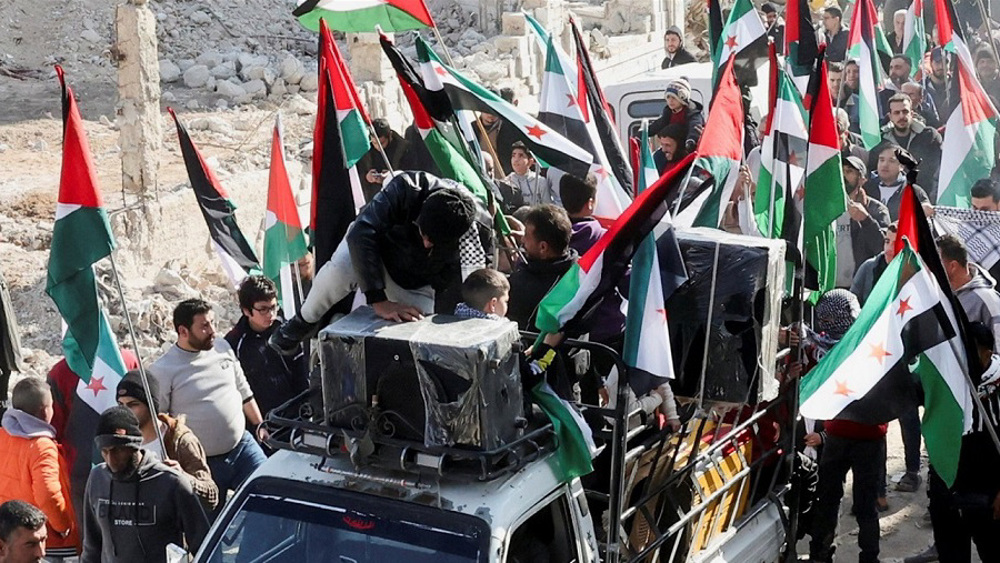 Protesters in Damascus condemn Israeli genocide in Gaza