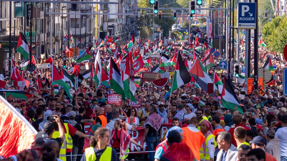 Large pro-Palestinian march in Brussels seeks more action to help Gaza