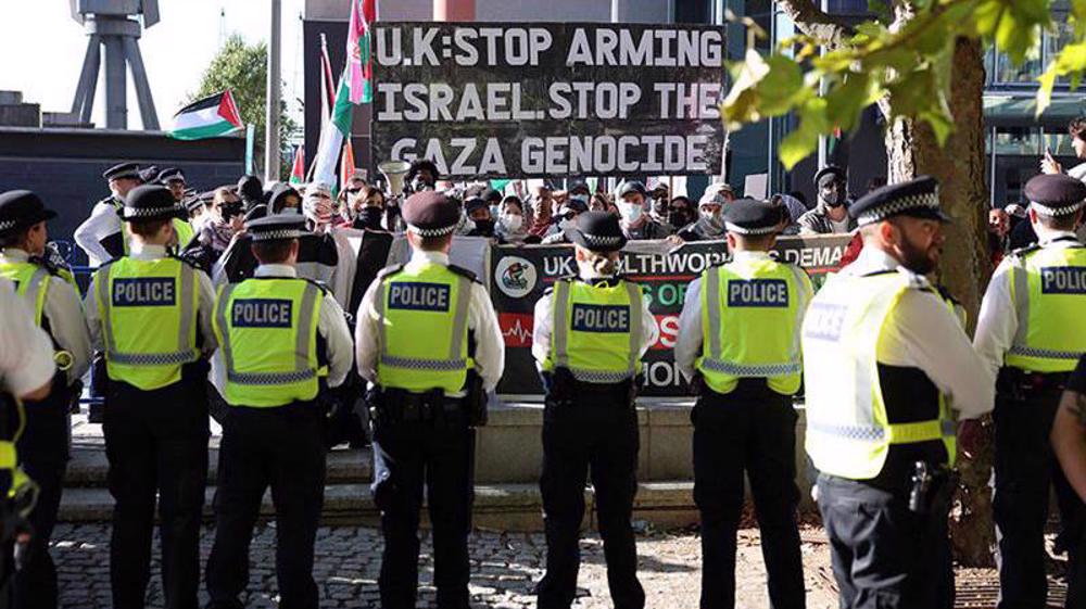 Londres: manifestation contre la présence d’Israël au salon de l’armement DSEI