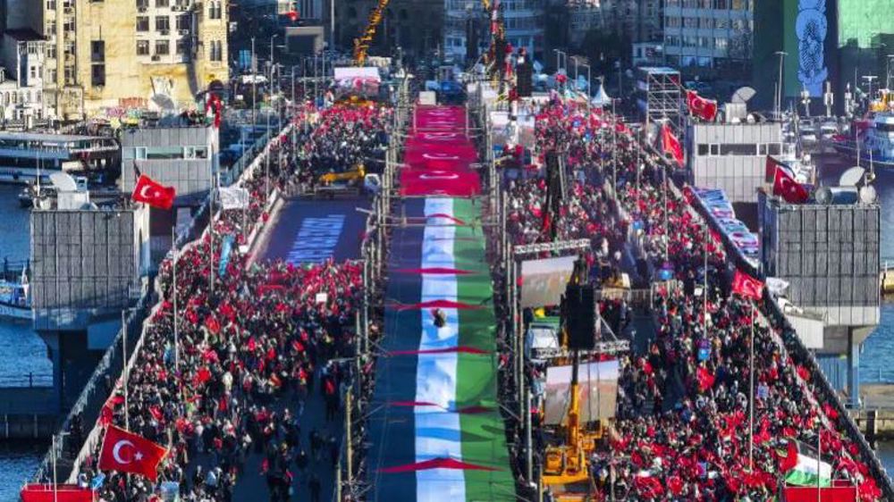 Half a million shun New Year festivities to march for Palestine in Istanbul 