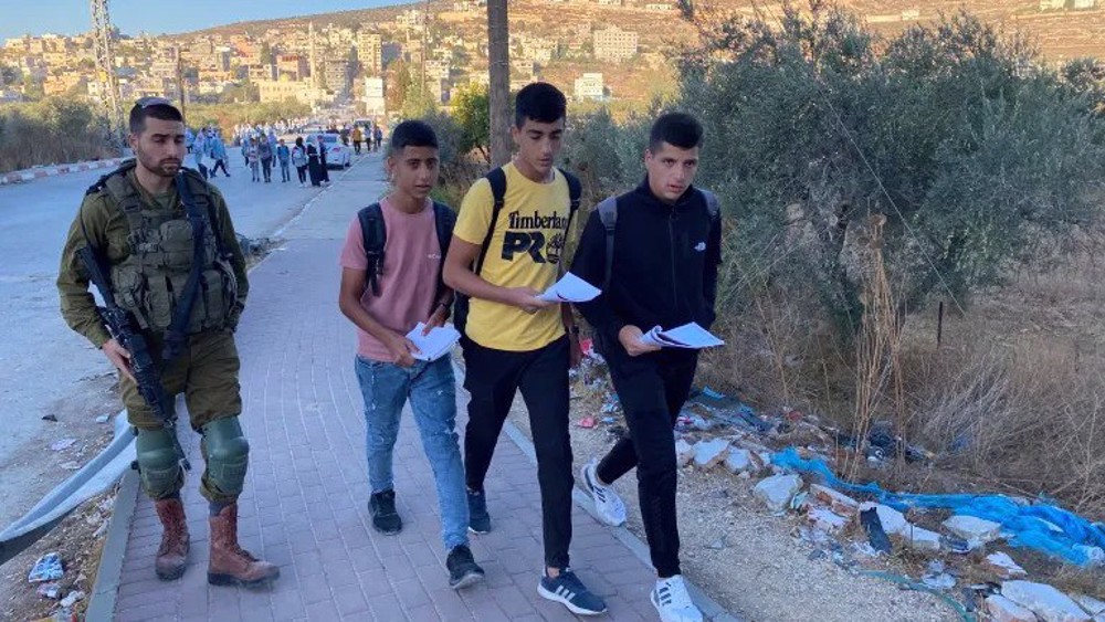 Palestinian students in East al-Quds strike over Israeli ban on teachers
