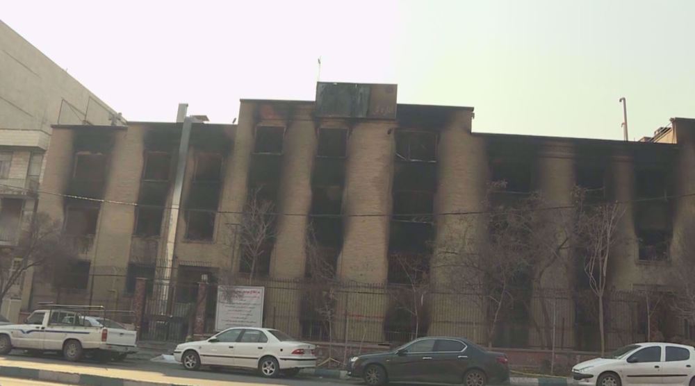 Tehran tax administration building destroyed in organized arson, explosion