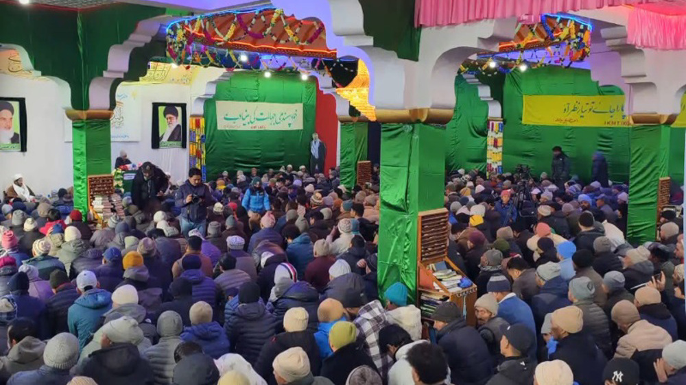 General Soleimani honored in Kashmir, Kargil