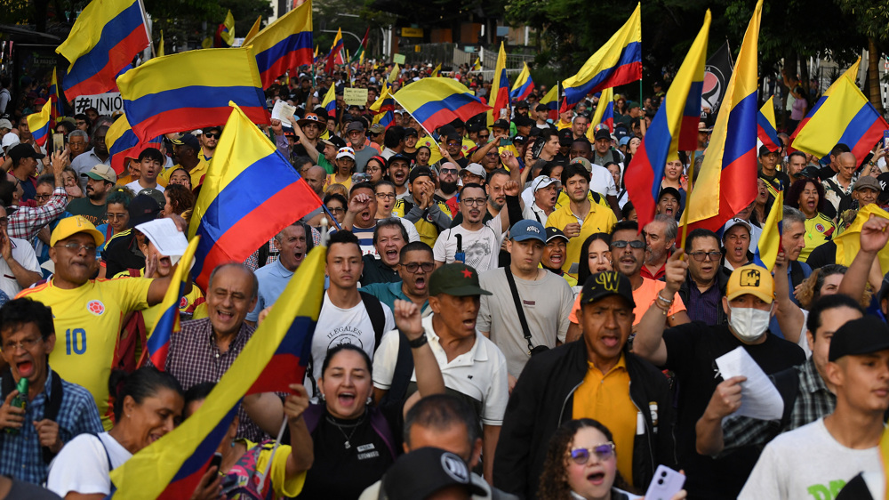 ‘Yankees go home’: Colombian protesters decry Trump’s military threats